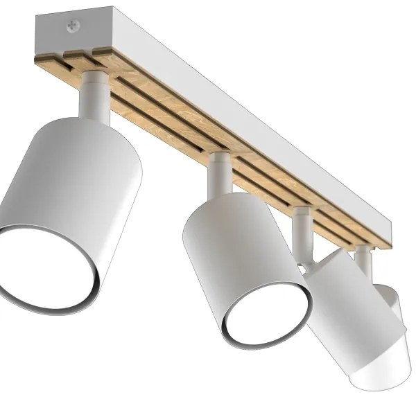 Faretto TERRA 4xGU10/8W/230V bianco/quercia