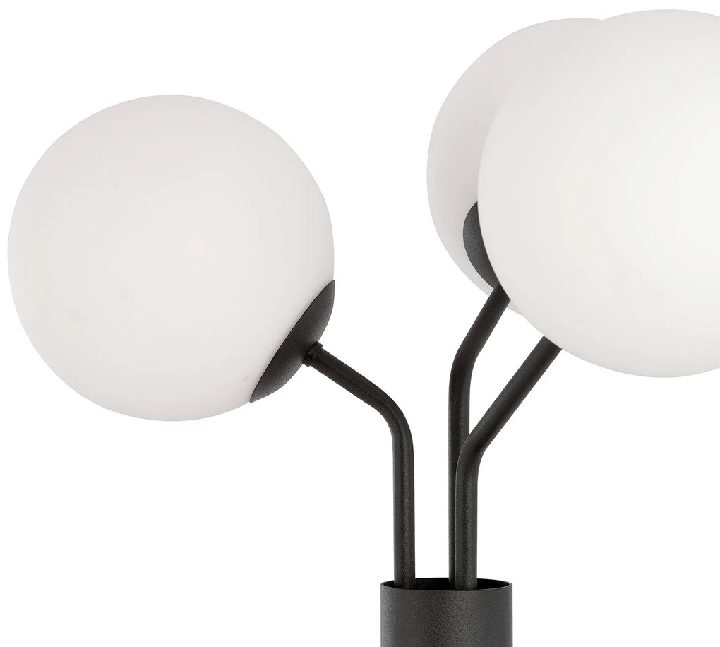 Piantana Moderno Orione Acciaio Nero 3 Luci E14 Ip20