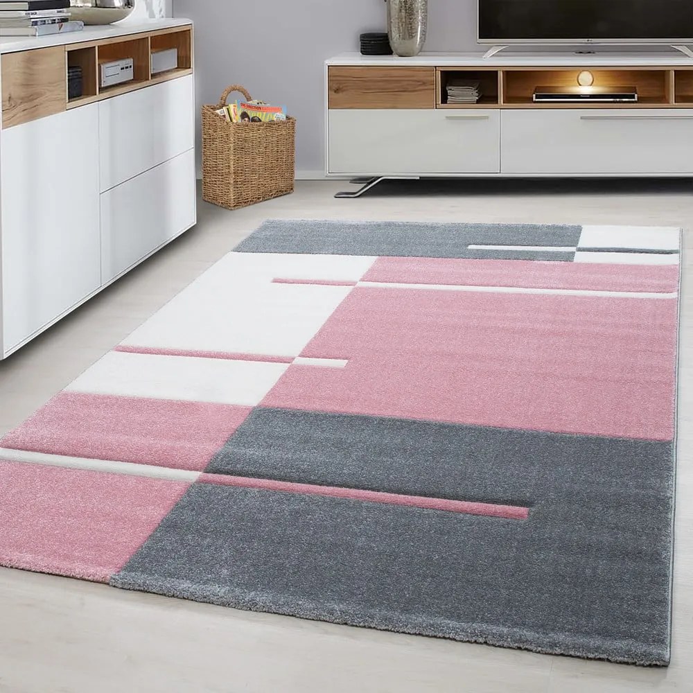 Tappeto rosa-grigio 80x150 cm Hawaii - Ayyildiz Carpets