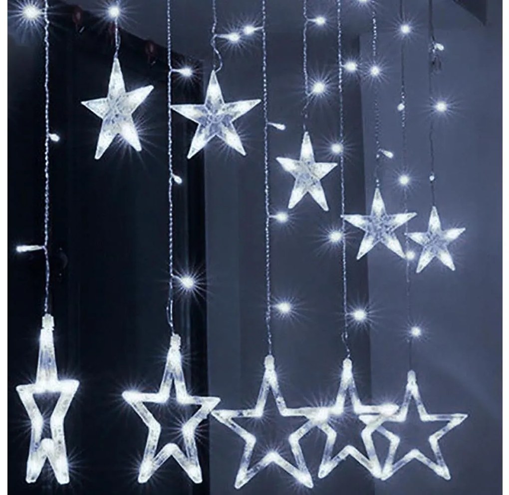 Brilagi - LED Tenda natalizia per esterni 123xLED/3xAA/USB 3m IP44 bianco freddo