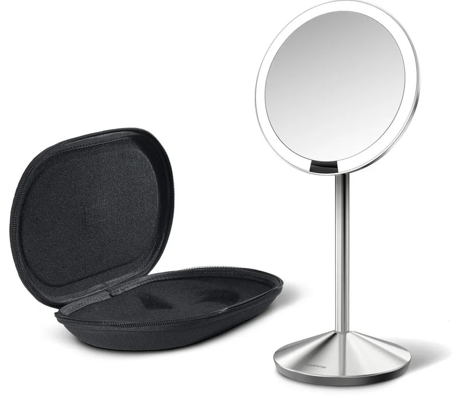 Specchio per make-up con illuminazione/con ingrandimento (10x) ø 12 cm Travel – simplehuman