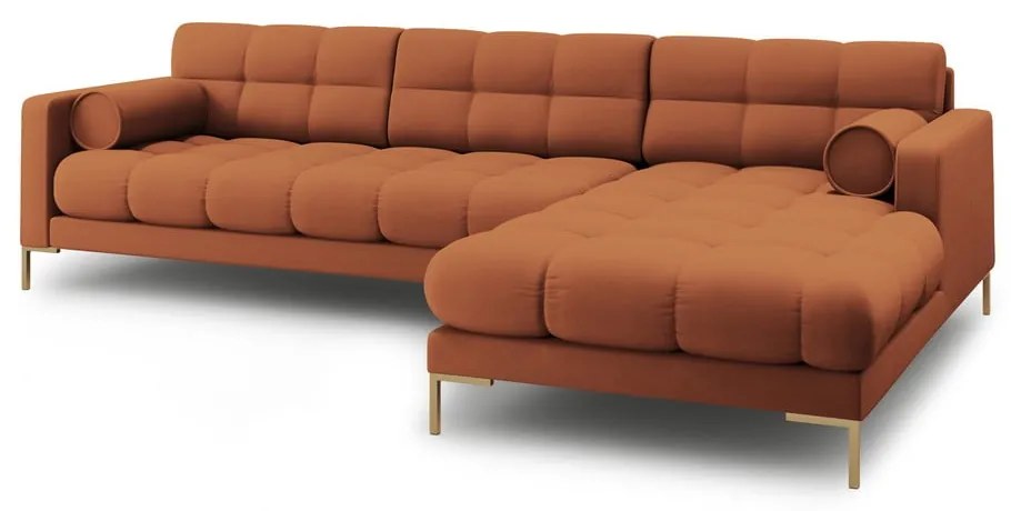 Divano angolare color mattone (angolo destro) Bali - Cosmopolitan Design