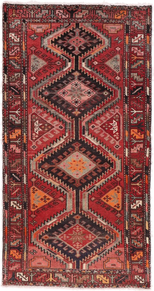 Hamedan Tappeto 100 x 200 (Iran) Annodato A Mano