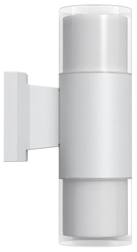 Applique Cilindrica Bidirezionale Bianca IP54 con 2 basi GU10