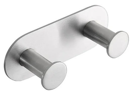 Appendiabiti 11,5x4,5 cm acciaio inox/argento