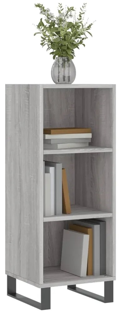 Credenza grigio sonoma 34,5x32,5x90 cm in legno multistrato