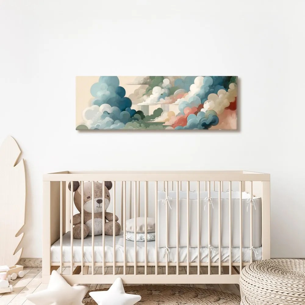 Quadro su tela – Cielo astratto pieno di forme e colori