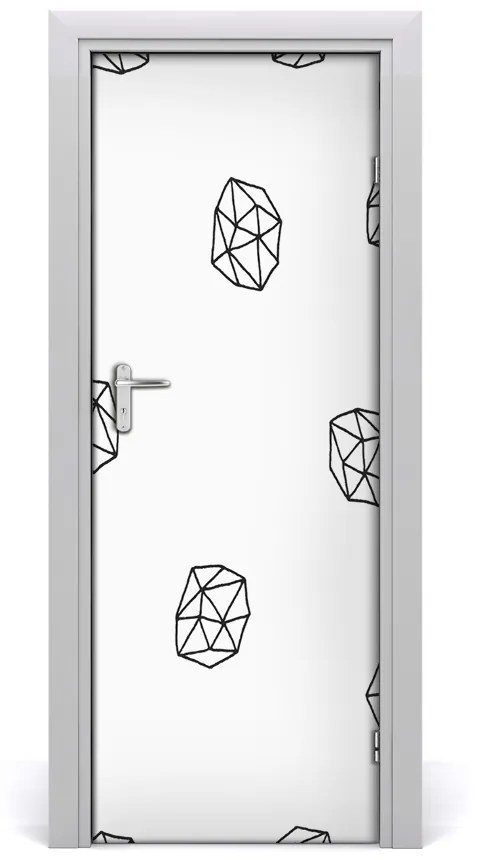 Adesivo per porta Modello astratto 85x205 cm