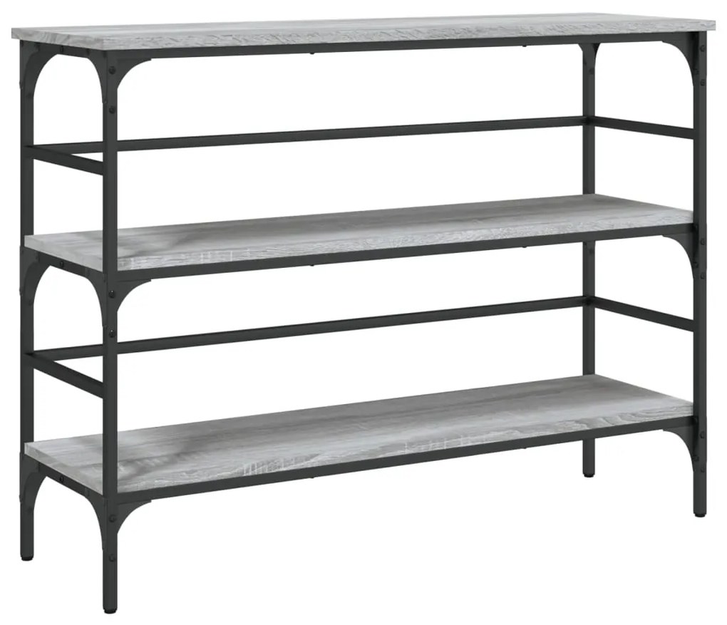 Tavolo consolle grigio sonoma 100x32x75 cm in legno multistrato