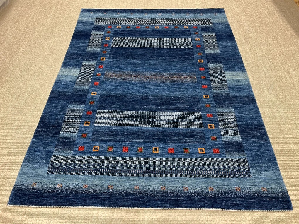 Loribaft Tappeto 250x330 Blu (Iran) Annodato A Mano
