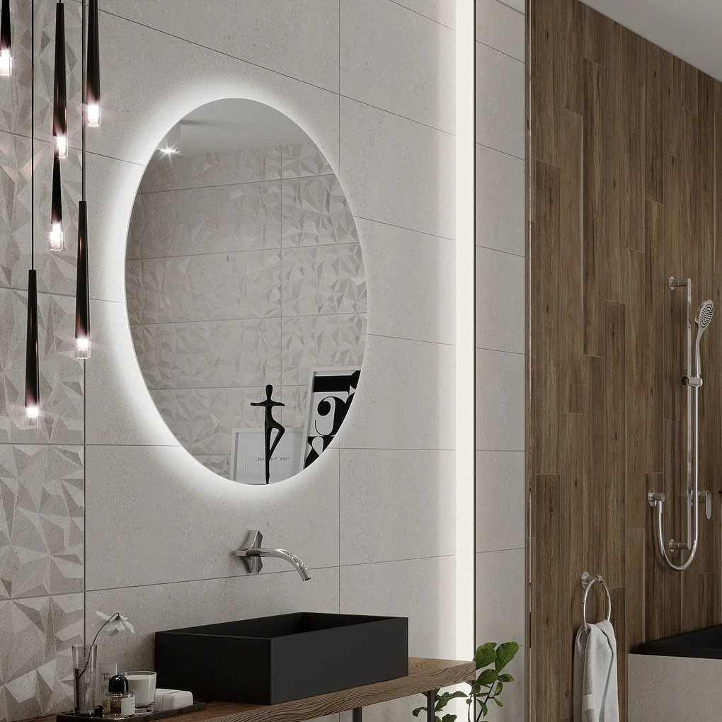 Specchio rotondo con illuminazione LED C3