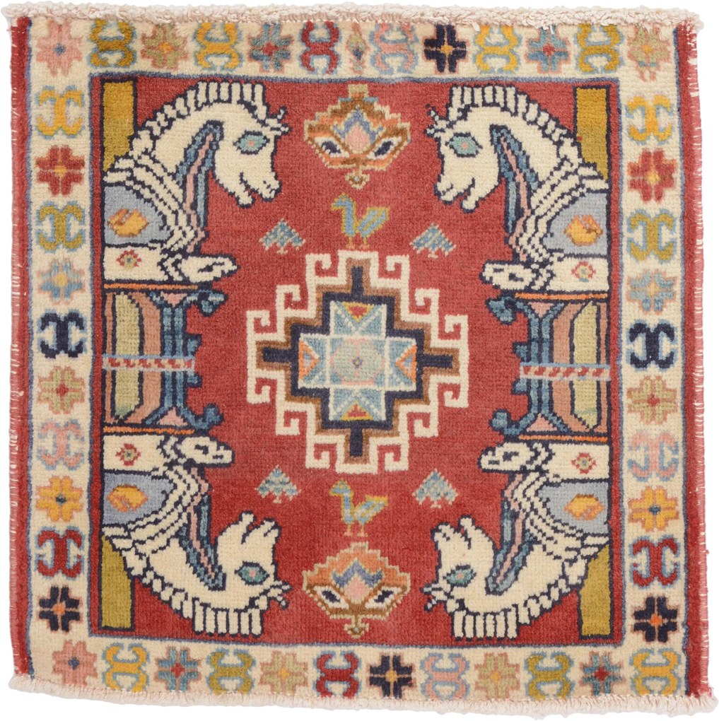Gashghai Tappeto 60x60 (Iran) Annodato A Mano
