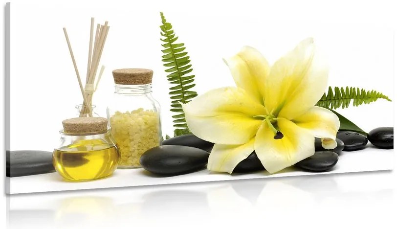 Stampa su tela – Giglio e natura morta benessere