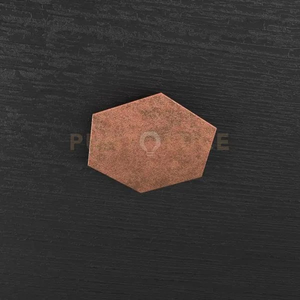 Hexagon applique-plafoniera decorativo foglia rame 1142-1d-fr