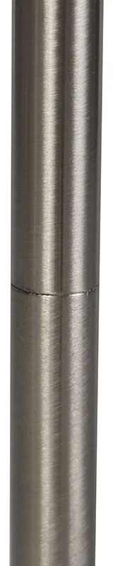 Lampada da terra moderna in acciaio con LED - Berdien