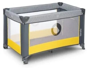 Lionelo - Culla da viaggio STEFI grigio/giallo