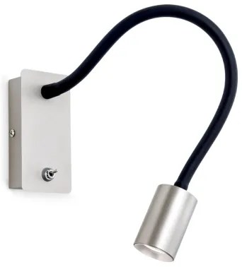 Orion WA 2-1342 - LED Lampada da parete flessibile piccola KURT LED/5W/230V argento