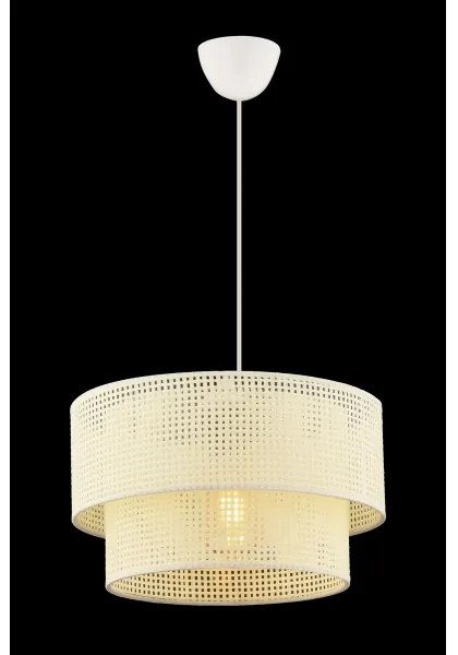 Lampadario a sospensione su cavo ECHO 1xE27/60W/230V crema