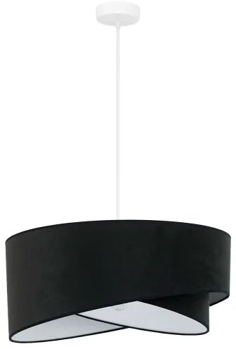 Brilagi - Lampadario LED a sospensione con filo LYRA 1xE27/15W/230V nero/bianco