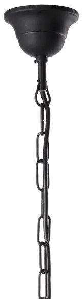 ONLI - Lampadario a sospensione con catena CANDELA 5xE14/6W/230V nero