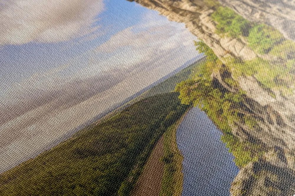 Quadro su tela – Vista sul fiume e foresta