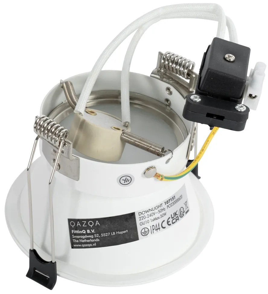 Faretto da incasso Smart bianco IP44 incl. Wifi GU10 70mm - Dept