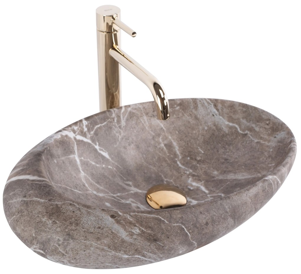 Lavabo da appoggio Rea Roxy B Stone NATURE