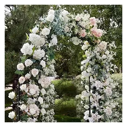 Arco Da Giardino Per Rose Piante Rampicanti Traliccio Pergolato Vite Decorazione Design Per Eventi Matrimoni Viali Sostegno In Metallo Verde Scuro 240 x 140 x 38 cm