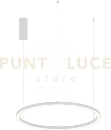 Lampadario a sospensione led hoop bianca 40w 6000lm cct 3000k 4000k...