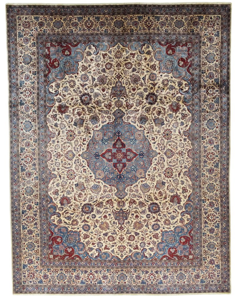 Kashan Tappeto persiano 330x430 Beige (Iran) Annodato A Mano