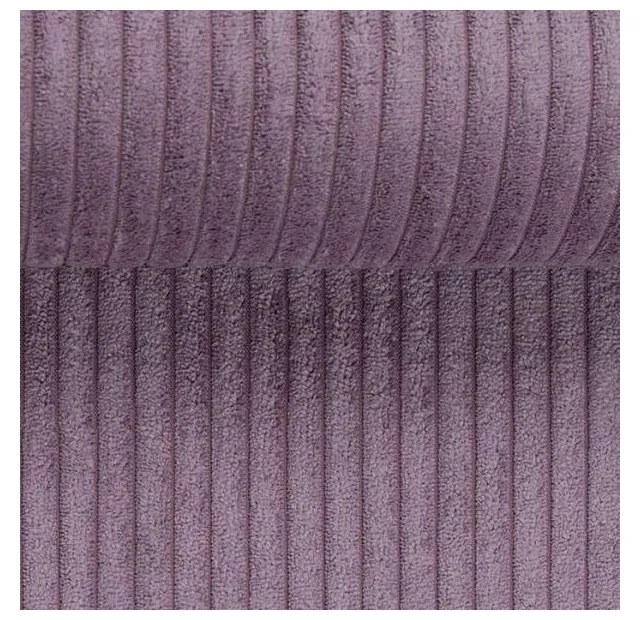 Chaise longue rosa con rivestimento in velluto a coste Lord – Ropez