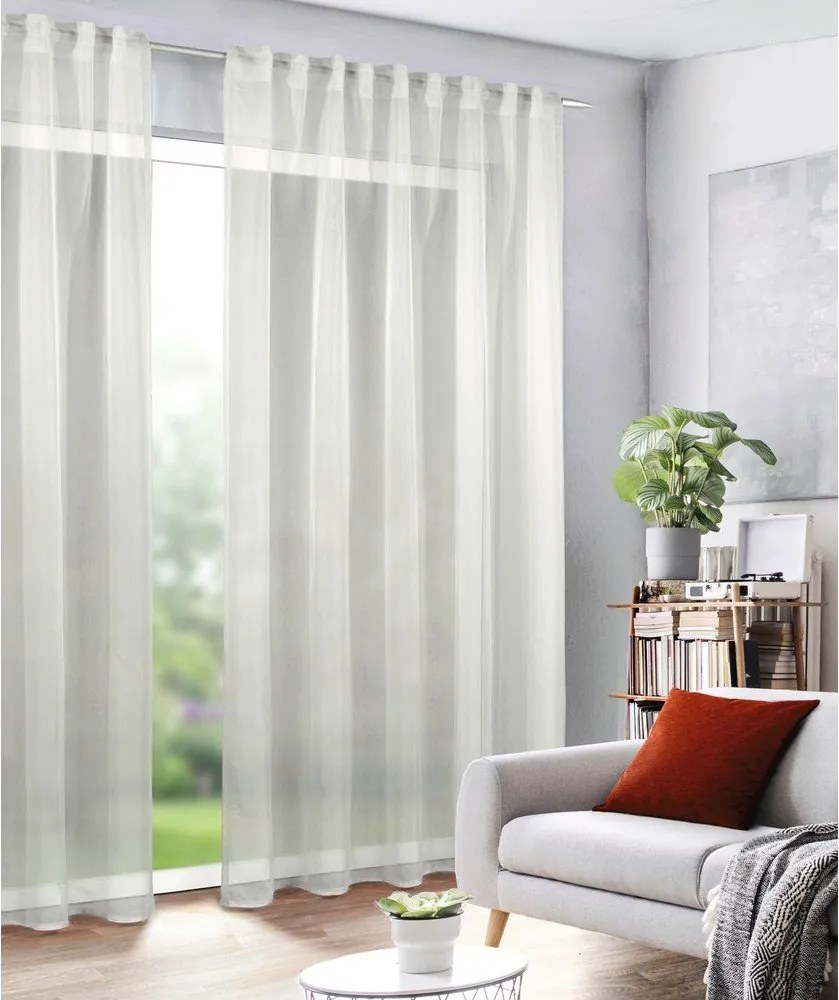 Tenda sottile di colore naturale in voile 135x245 cm Uni – Sehlbach