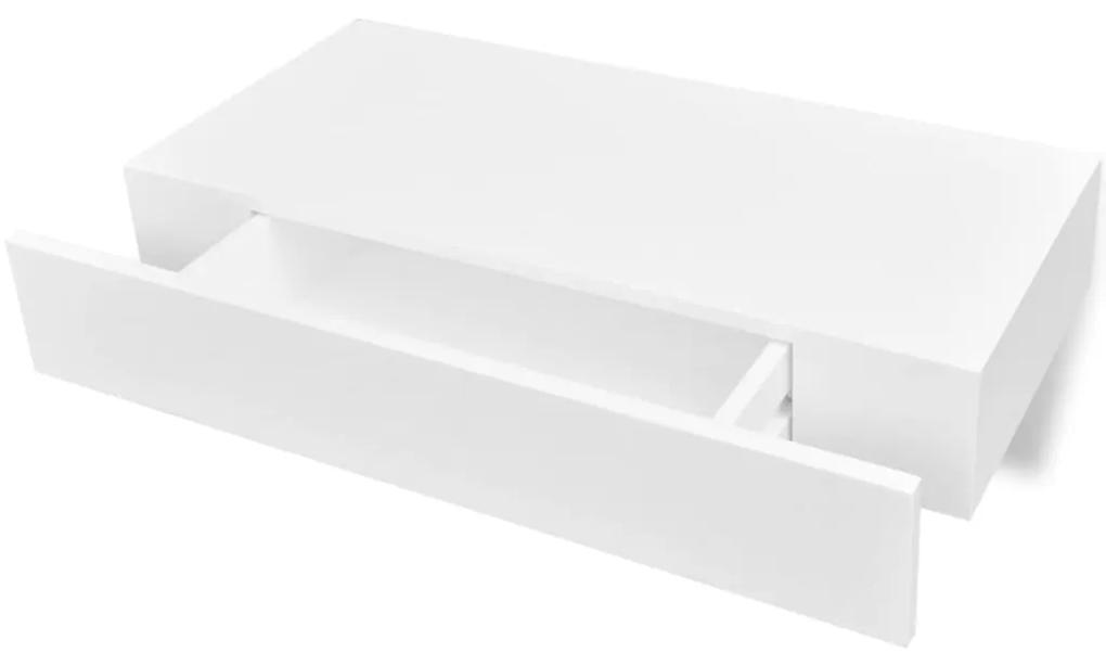 Mensole con cassetti 2 pz bianco 48 cm