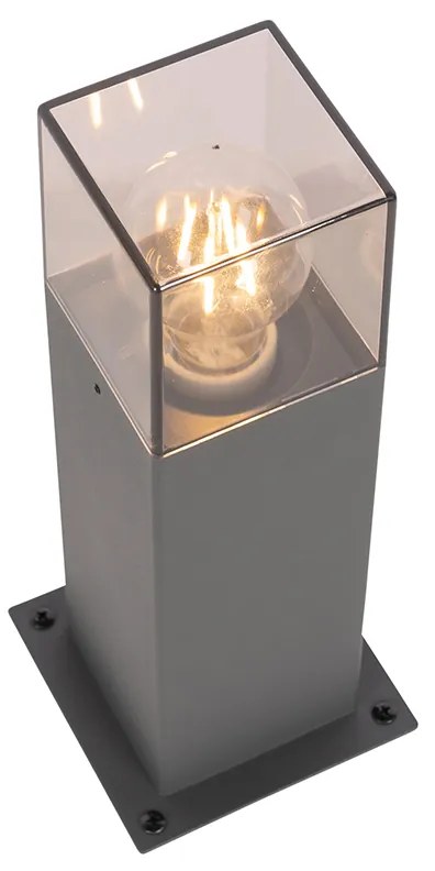 Lampada da terra per esterni moderna 30 cm grigio scuro IP44 - Denmark
