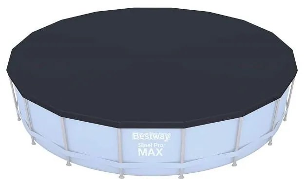 Bestway 58039 telo copertura in pvc accessorio per piscine steel pro max - power steel diametro cm.549