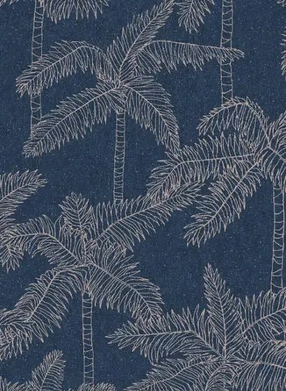 Eijffinger Carta da parati Vivid 2 - Blau/ Kupfer