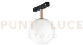 C/sfera d.15cm led con adattatore regolabile oro 3000k 624lm 8w