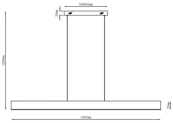 Lampadario a sospensione su cavo LED BERNADETTA LED/20W/230V 4000K bianco