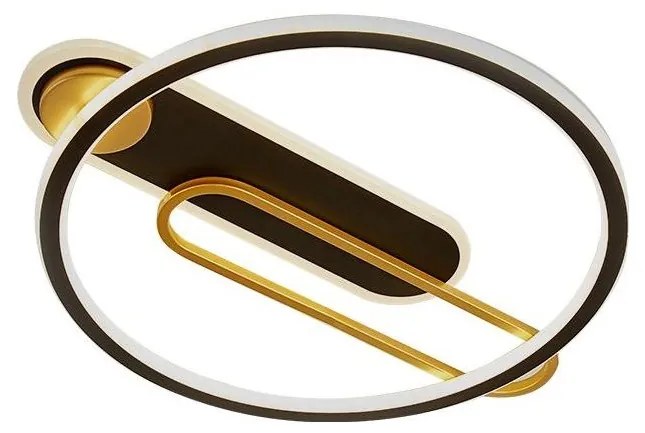 Plafoniera LED dimmerabile LED/60W/230V 3000-6500K nero + telecomando