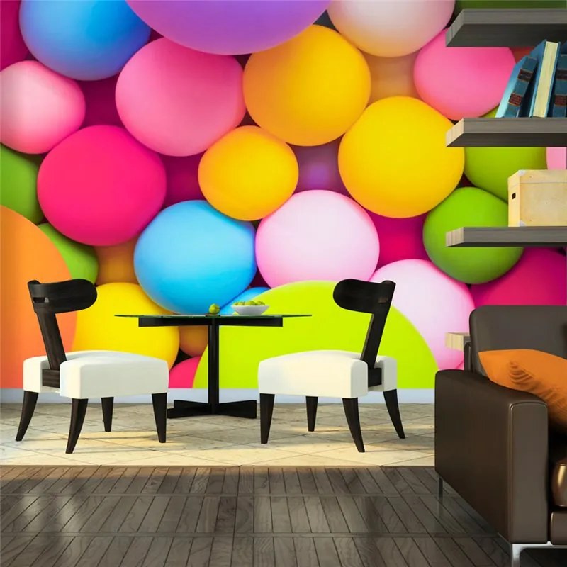 Fotomurale  Colourful Balls  Colore colorful, Dimensioni e Misure 200x140