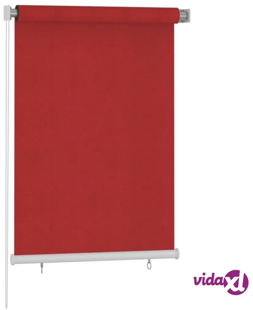 vidaXL Tenda a Rullo per Esterni 100x140 cm Rossa HDPE