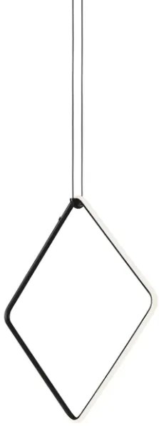 Flos Arrangements Square Large Lampada a sospensione a luce diffusa in alluminio Nero Opaco