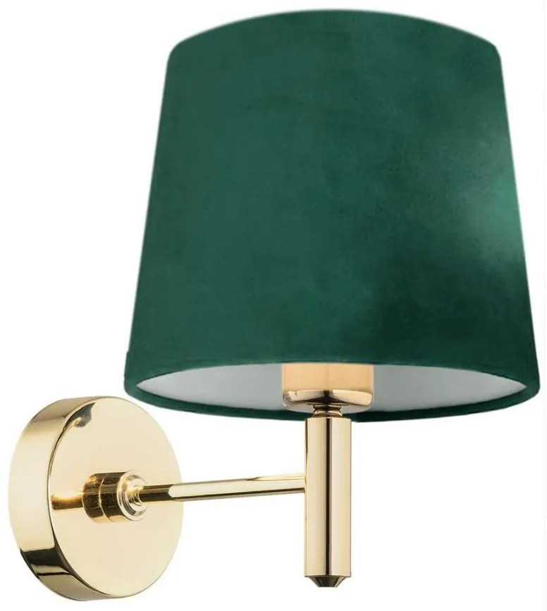 Argon 8105 - Applique PONTE 1xE27/15W/230V verde/ottone