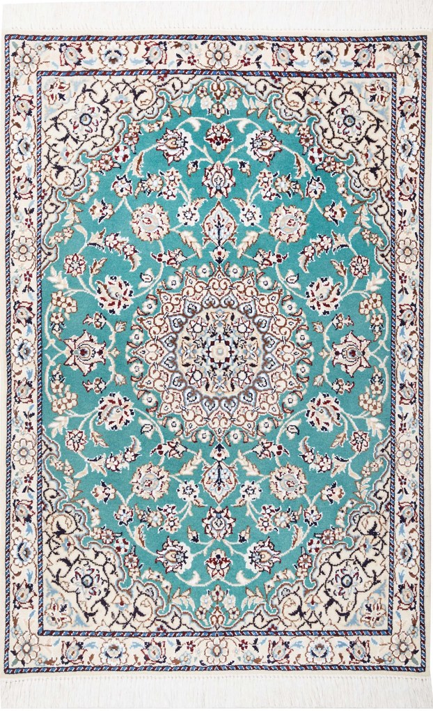 Nain Tappeto 80x120 (Iran) Annodato A Mano