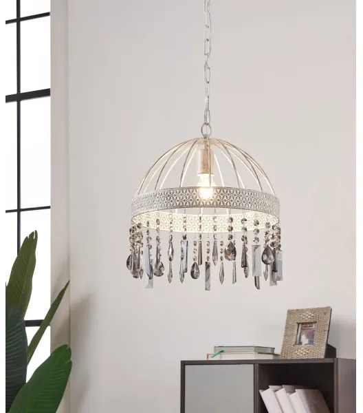 Eglo 43587 - Lampadario su corda STEELEVILLE 1xE27/40W/230V