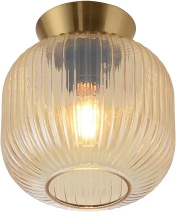 Schöner Wohnen 13574-27 - Plafoniera NAMI 1xE27/25W/230V Ø 20 cm oro/beige