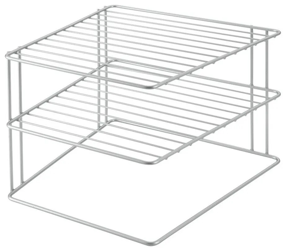 Ripiano aggiuntivo argentato in acciaio 25x25 cm Palio – Metaltex