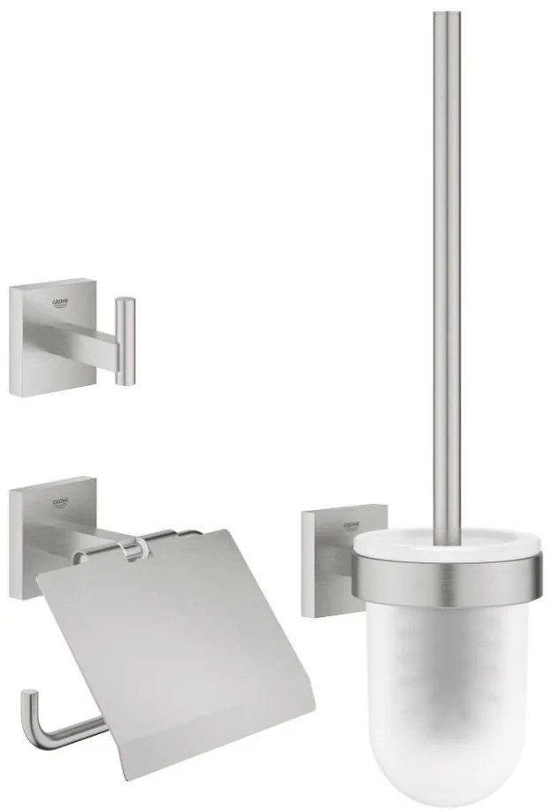 GROHE 41123DC0 - Set di accessori START CUBE in acciaio inox