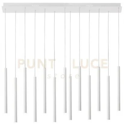 Lampadario a sospensione led pype bianca 65w 6110lm cct 3000 4000 6...