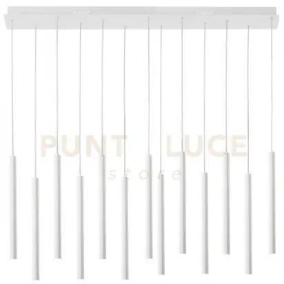 Sospensione led pype bianca 65w 6110lm cct 2,5x41x200cm led-pype-sq...
